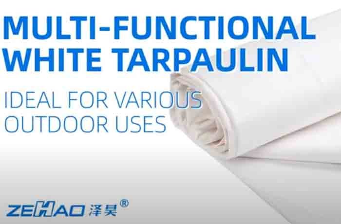 ZeHao 150g White/White PE Tarpaulin 